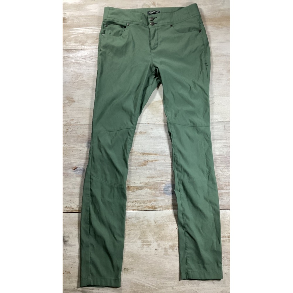 Toad&Co Womens Mission Ridge Skinny Pants Sage Green Hiking Travel Size 8